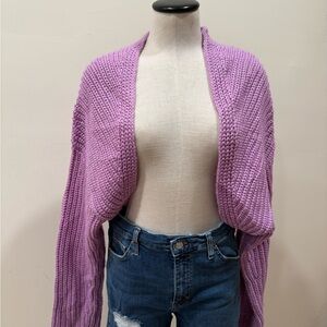 Fashion Nova Purple Knit Women's Shrug